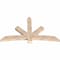 Ekena Millwork Alberta Smooth Timber Gable Bracket, Douglas Fir, 72"W x 42"H x 3 1/2"D x 5 1/2"F, 14/12 Pitch GBW072X42X0406ALB00SDF - alternate 4